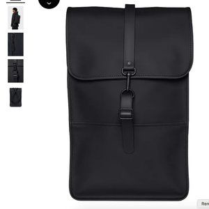 Rains Black Backpack NWT